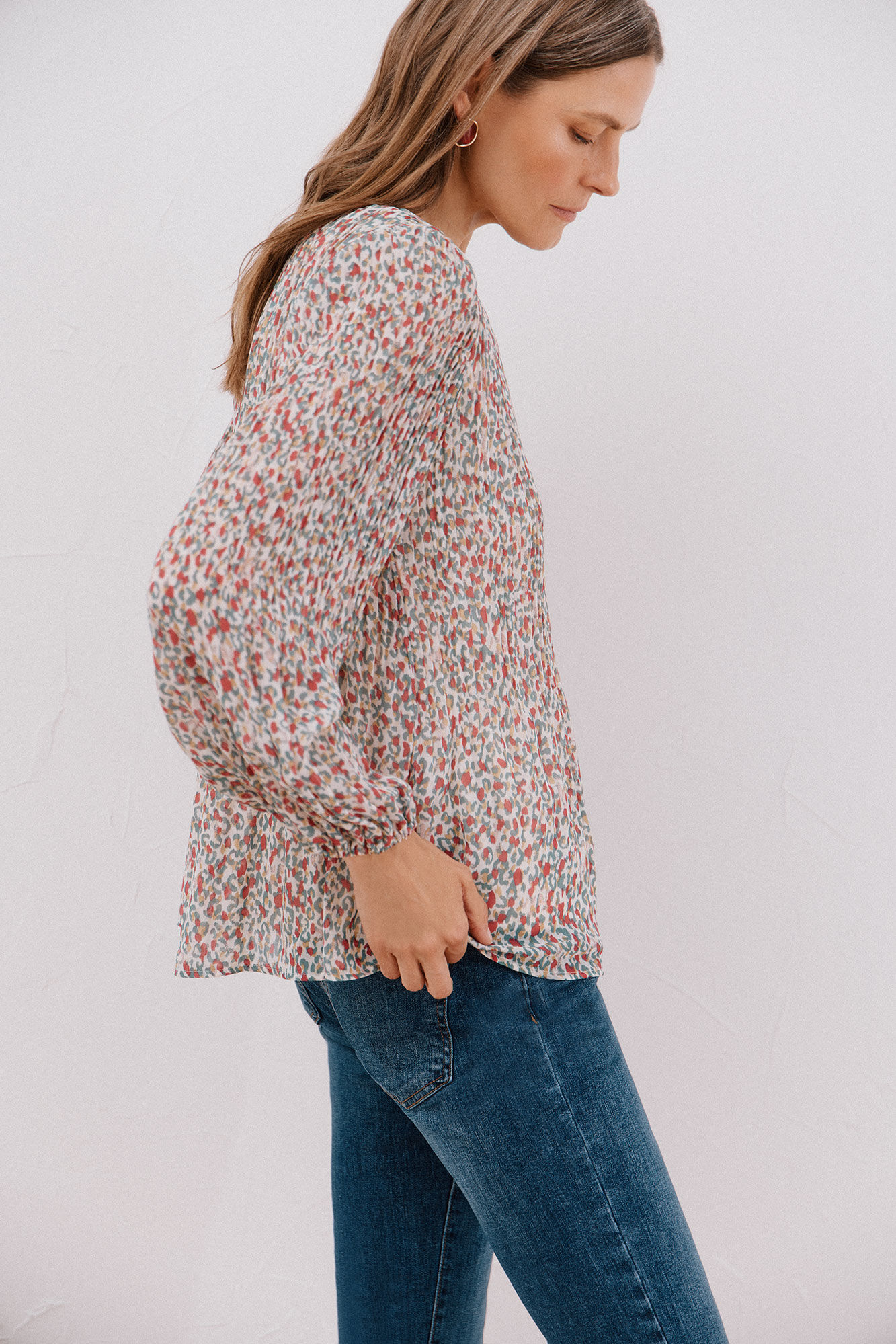 Cortefiel Blusa plisada