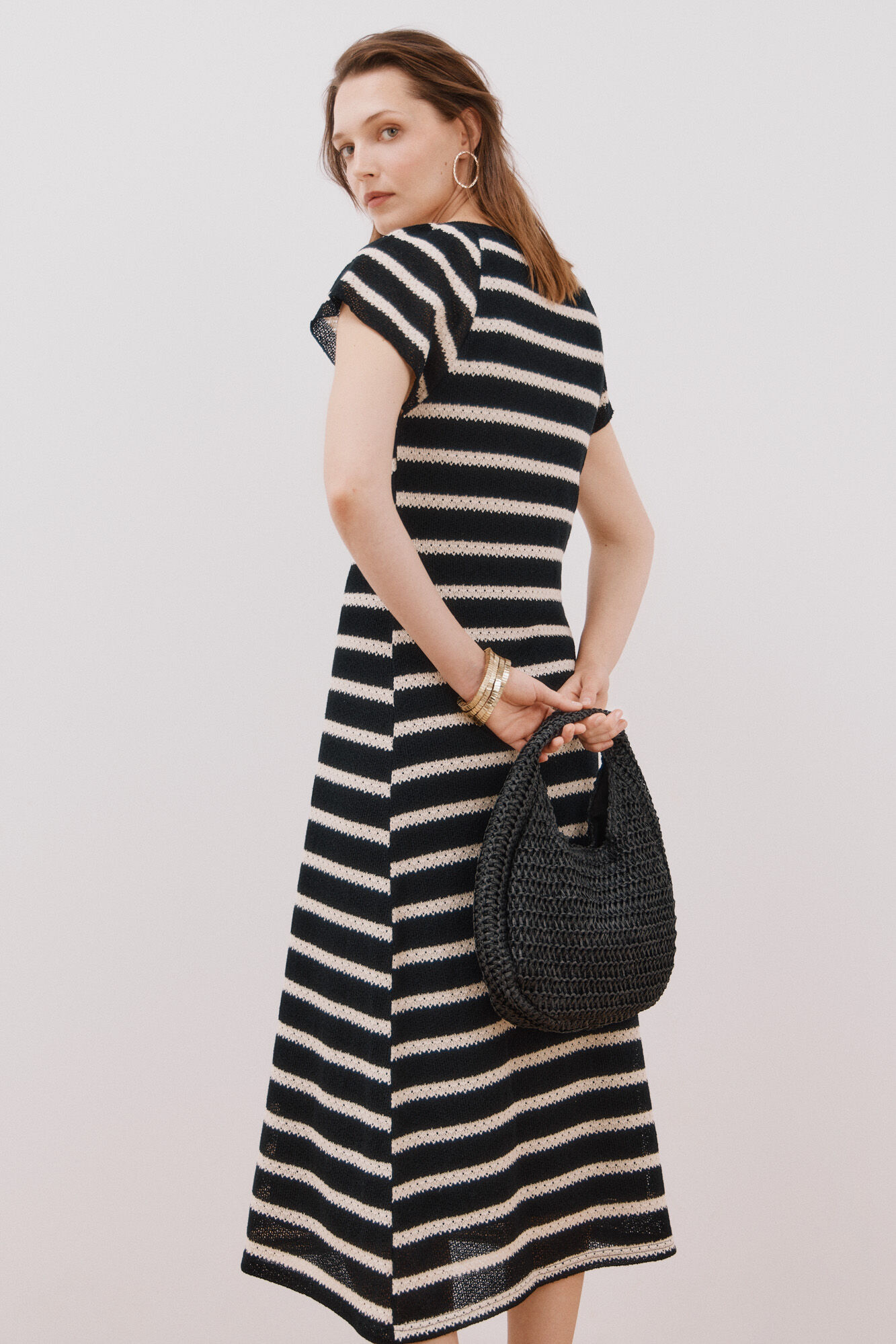 Cortefiel Vestido de rayas