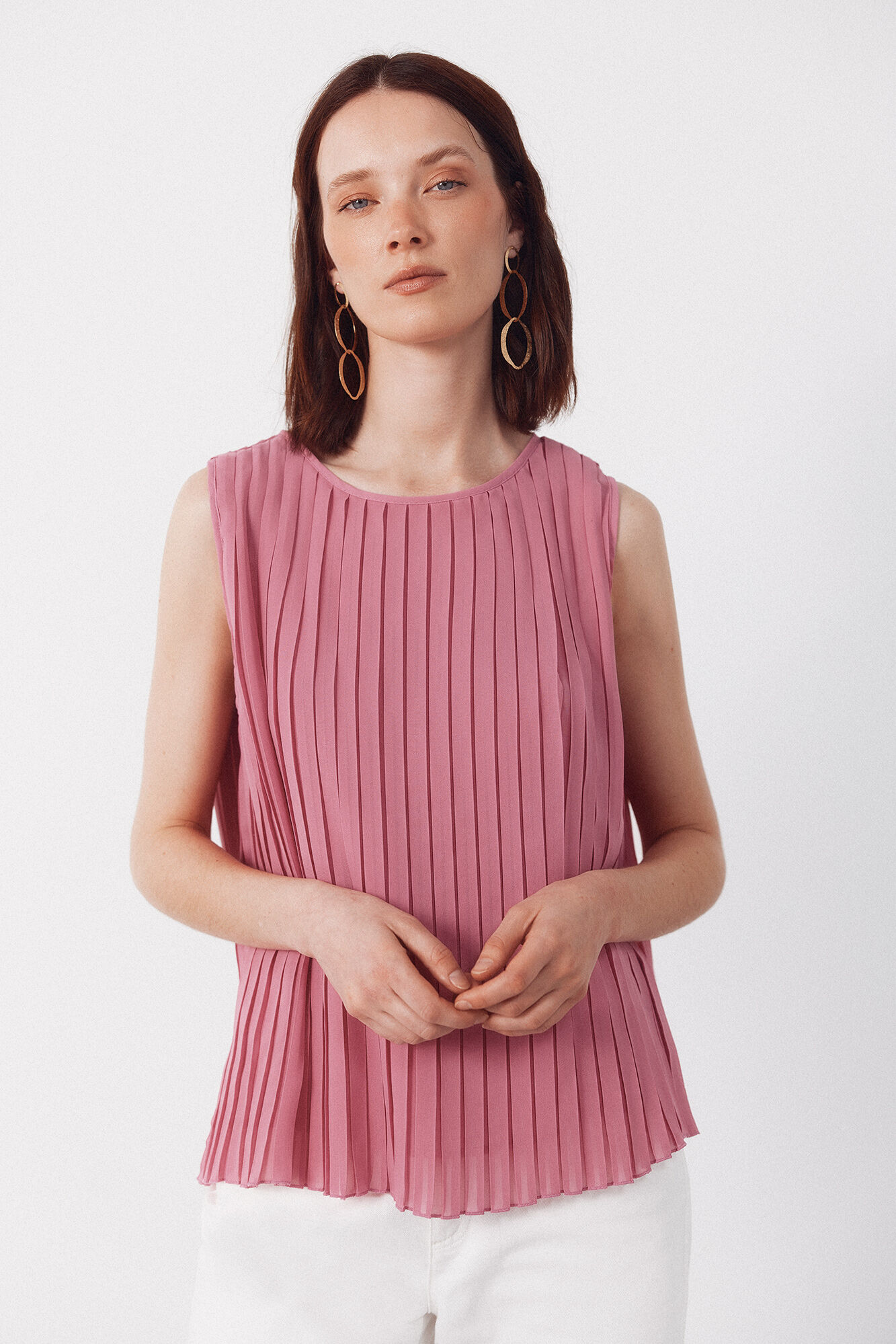 Cortefiel Blusa plisada