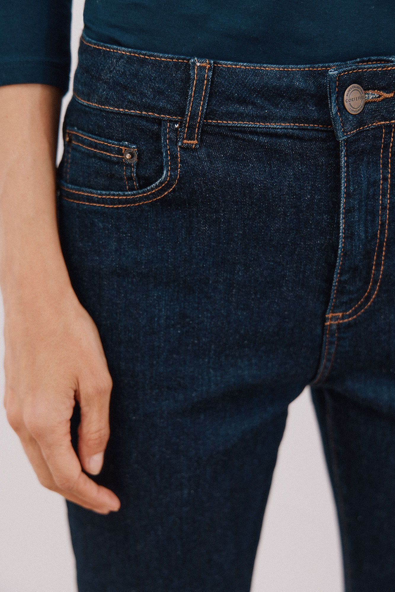 Cortefiel Jeans rectos Azul