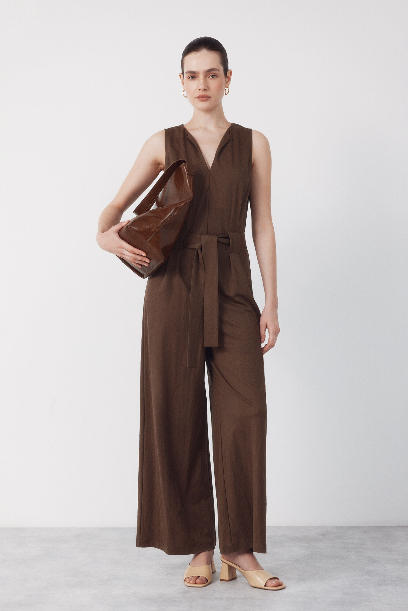 Cortefiel Jumpsuit de piqu&eacute;