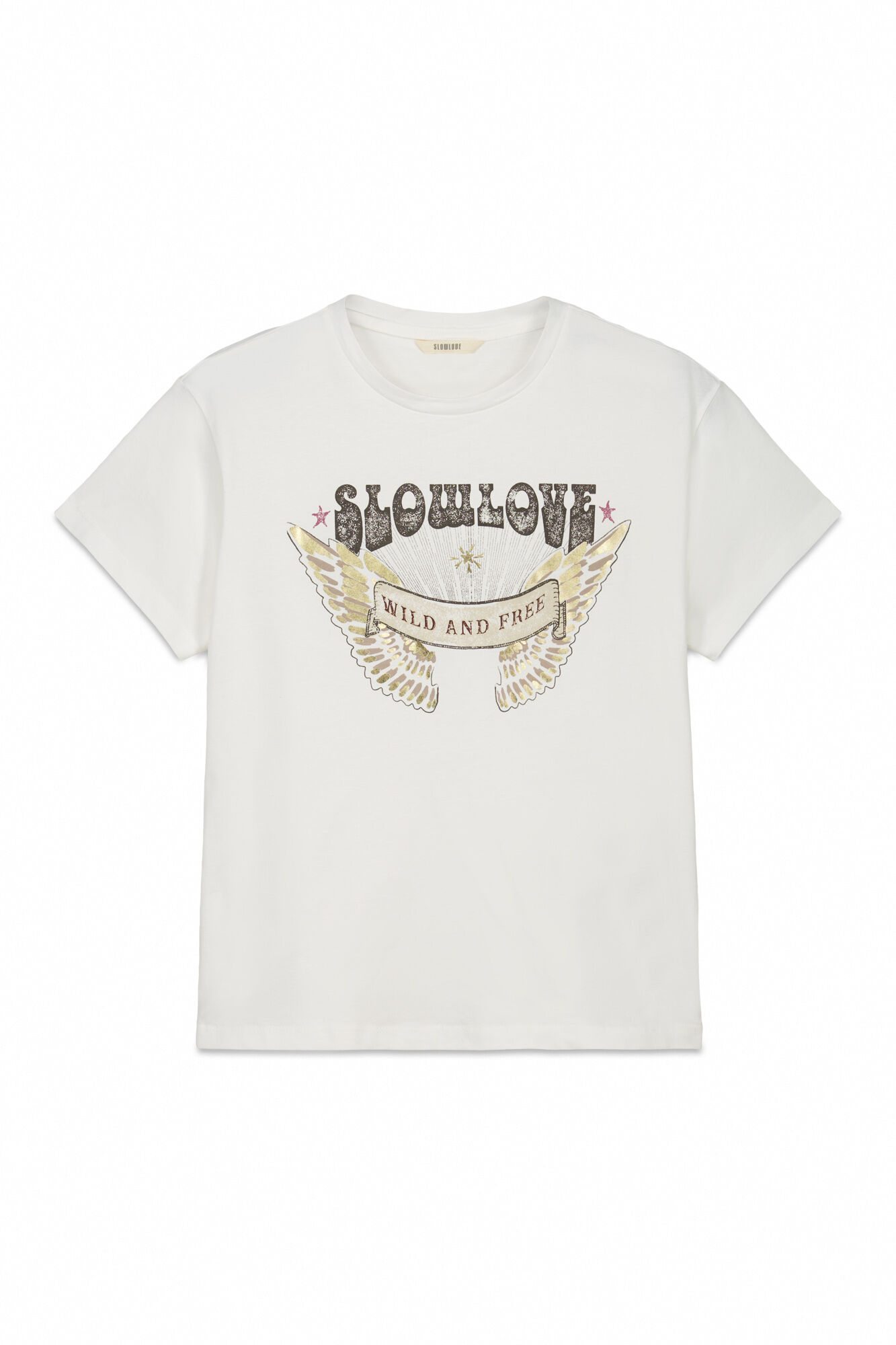 Slowlove Playera slowlove estampada Blanco