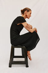 Cortefiel Vestido estructurado Negro