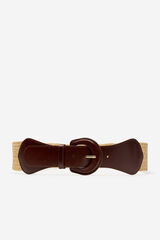 Cortefiel Cintur&oacute;n faj&iacute;n de rafia Arena