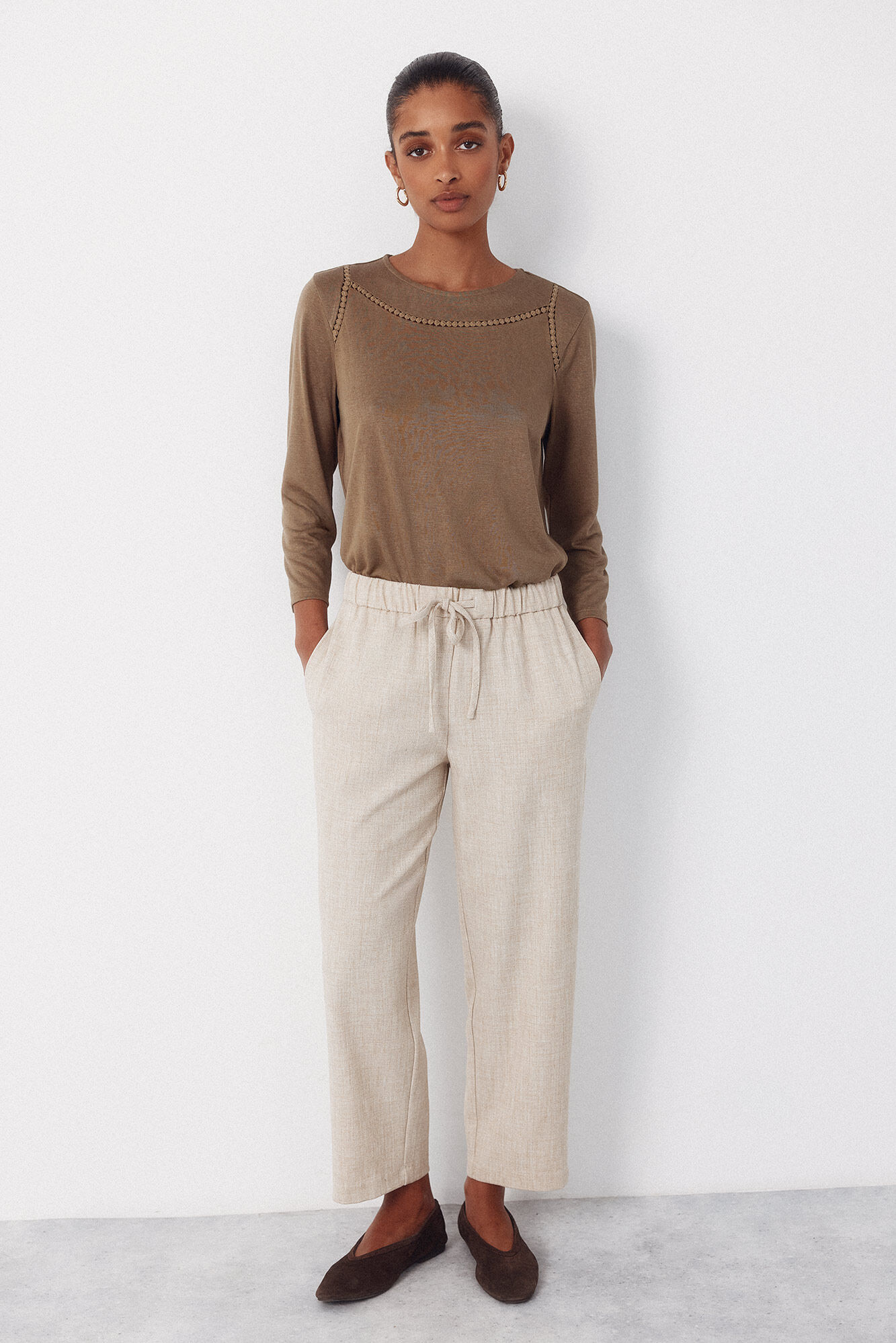 Cortefiel Camiseta detalle vainicas