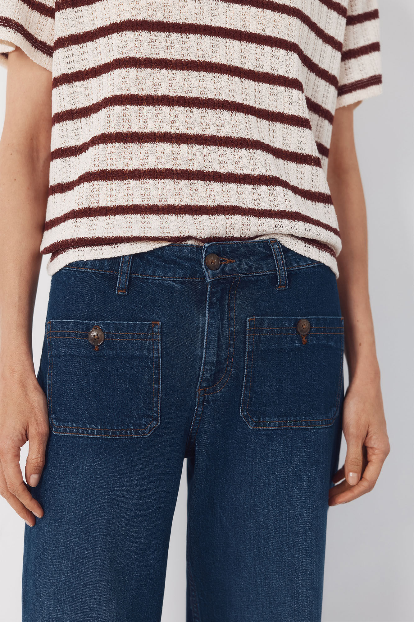 Cortefiel Jeans marine con bolsillos Azul