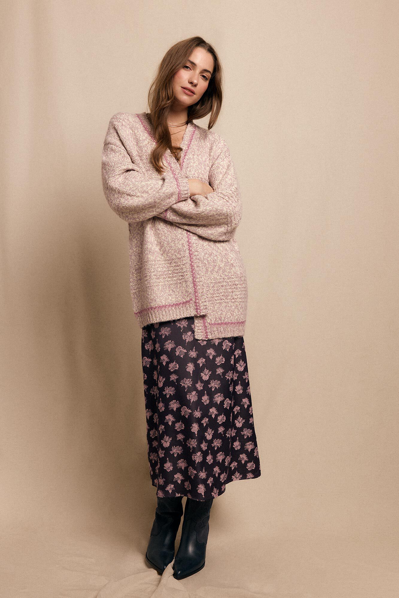 Slowlove Chamarra corta degradada