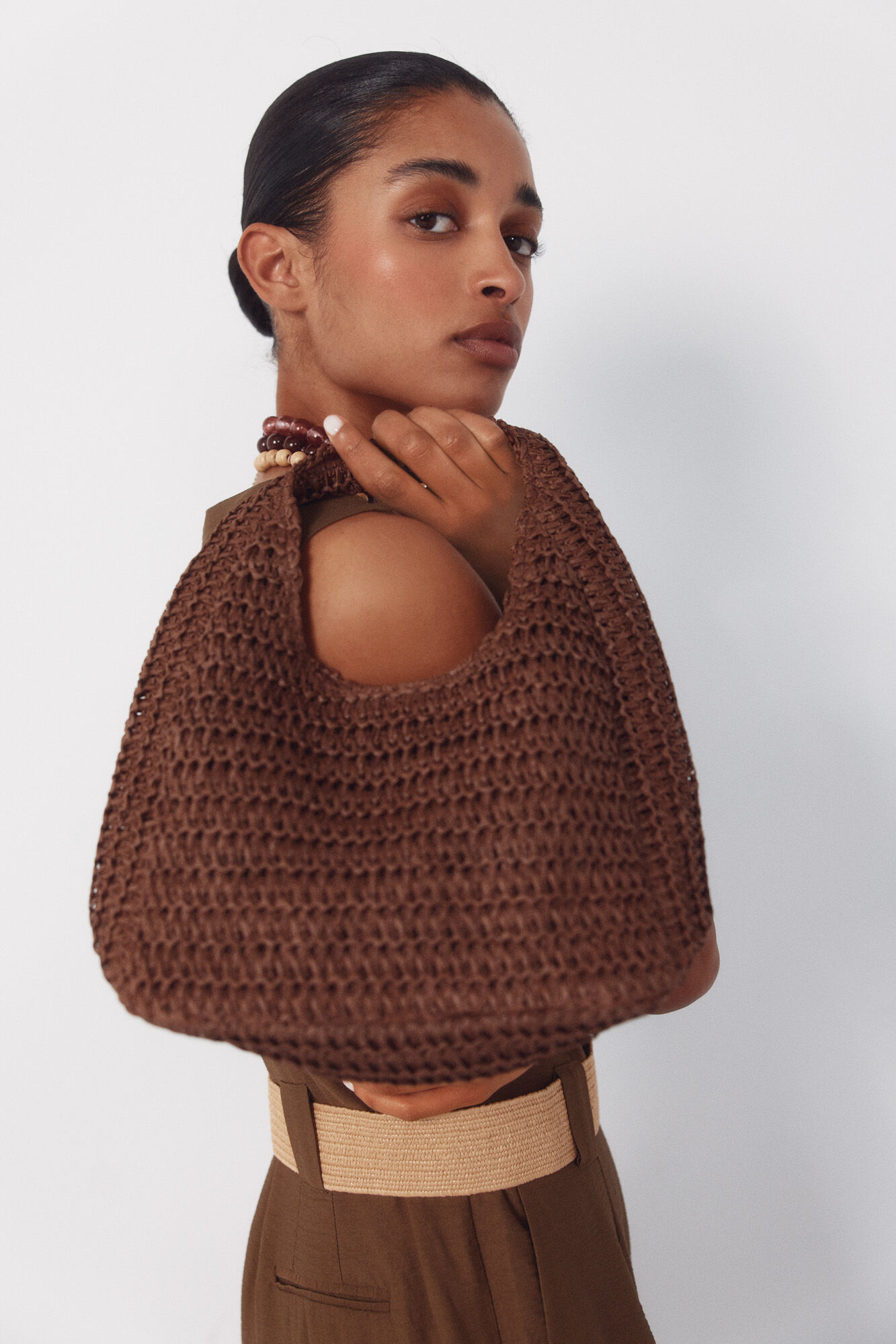 Cortefiel Bolsa hobo trenzada