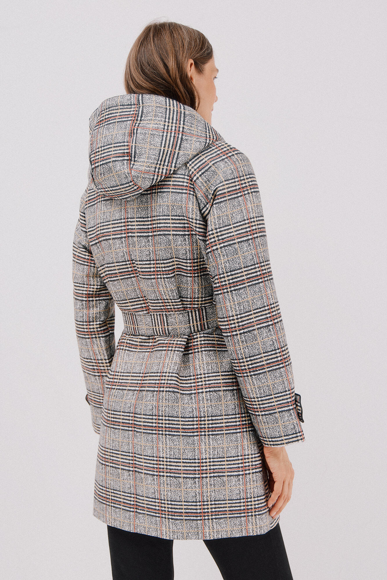 Cortefiel Gabardina con tejido satinado Multicolor