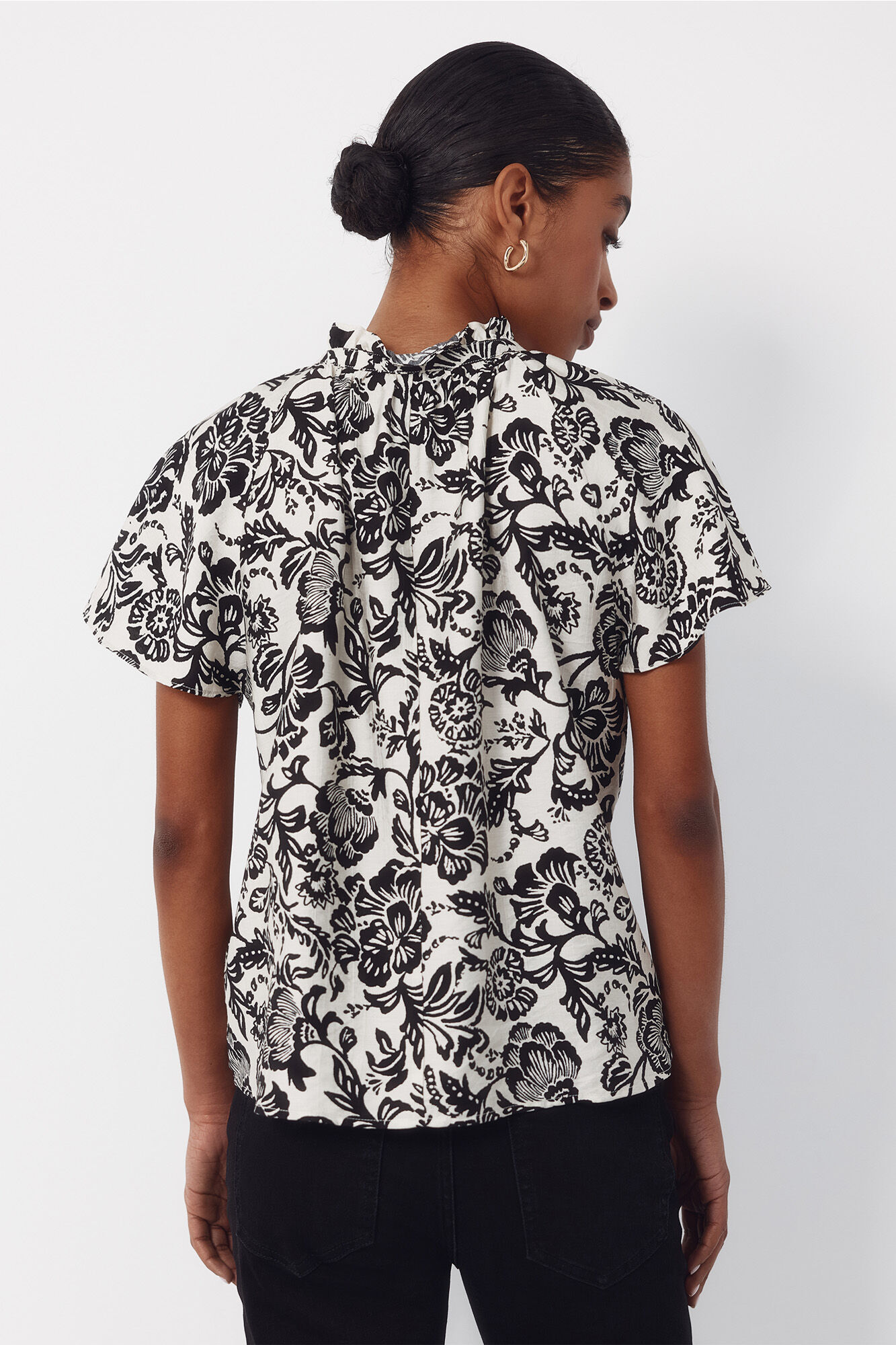 Cortefiel Blusa manga rangl&aacute;n Multicolor