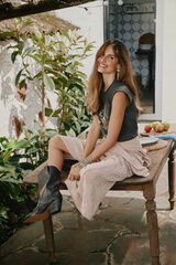 Slowlove Playera slowlove guitarra Gris oscuro