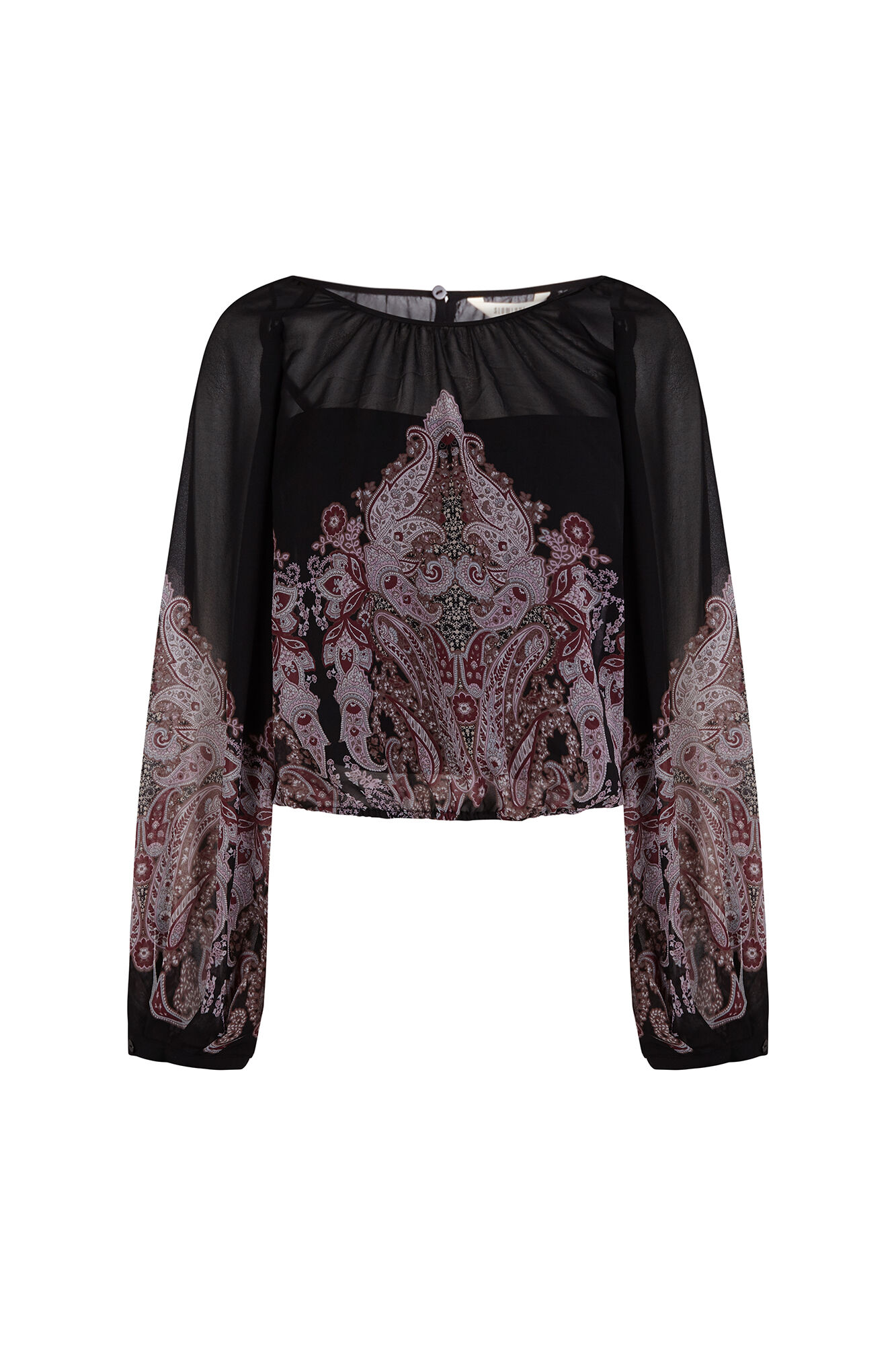 Slowlove Blusa estampada Estampado gris