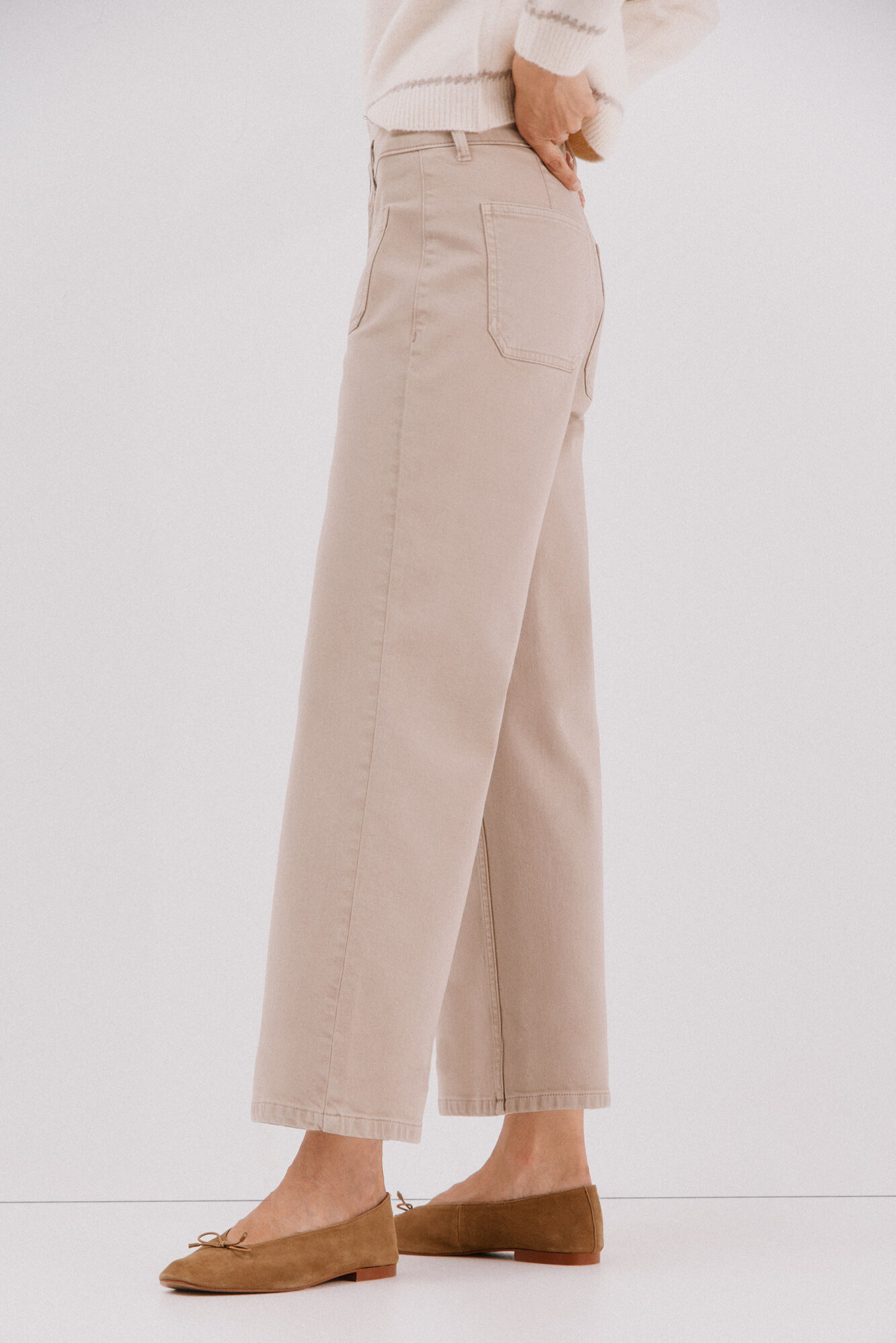 Cortefiel Pantalones marine bolsillos
