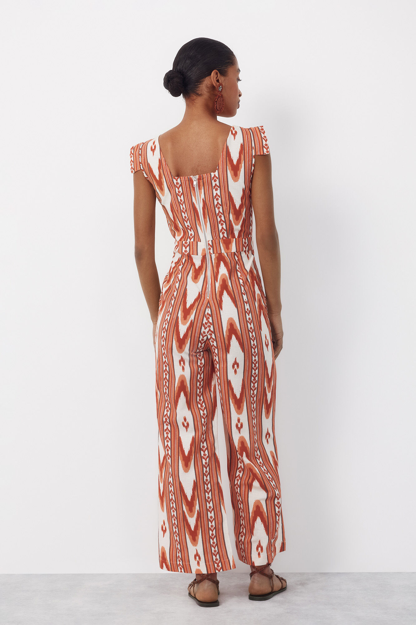 Cortefiel Jumpsuit estampado Estampado rojo
