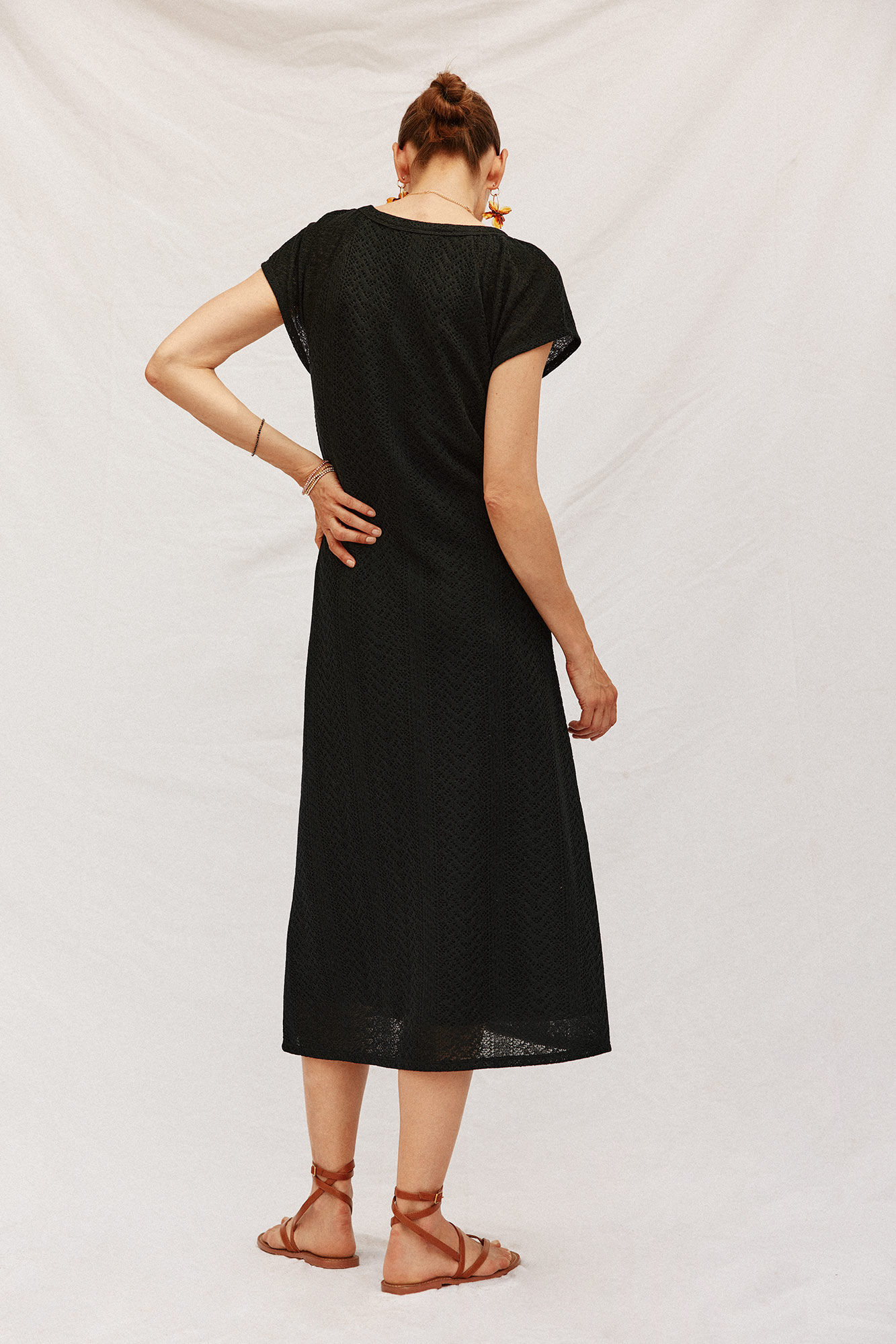 Cortefiel Vestido estructurado Negro
