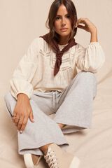 Slowlove Pantal&oacute;n cargo de ch&aacute;ndal Gris