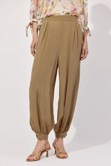 Cortefiel Pantal&oacute;n bombacho Verde