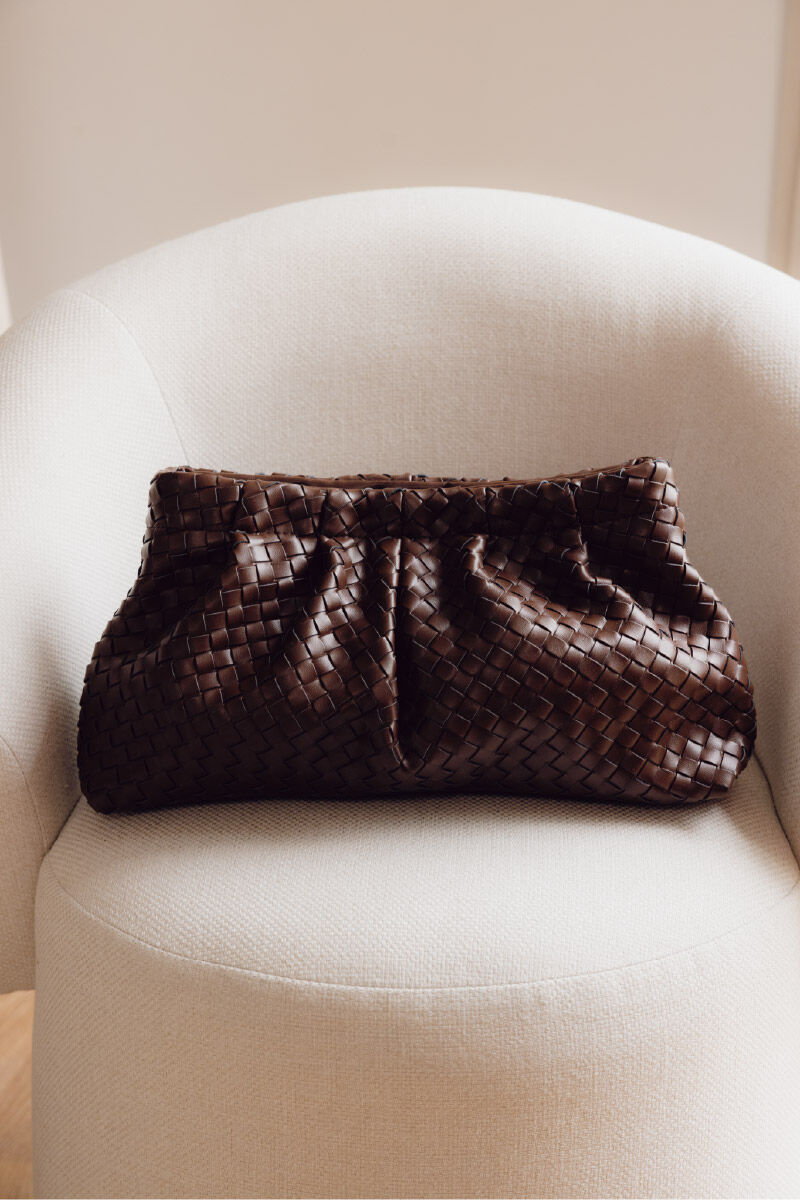 Cortefiel Bolsa de mano trenzada