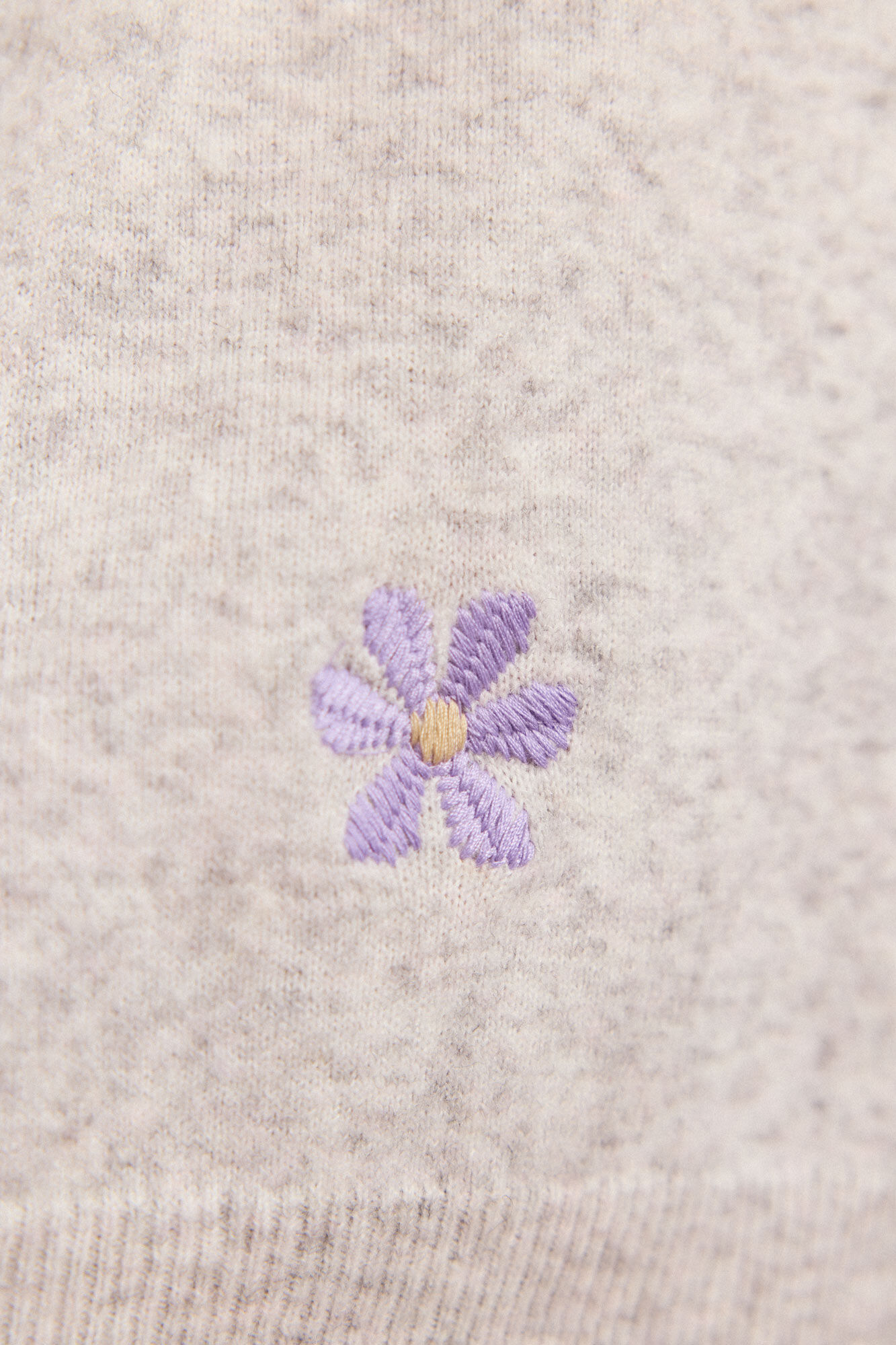 Slowlove Su&eacute;ter bordado Gris