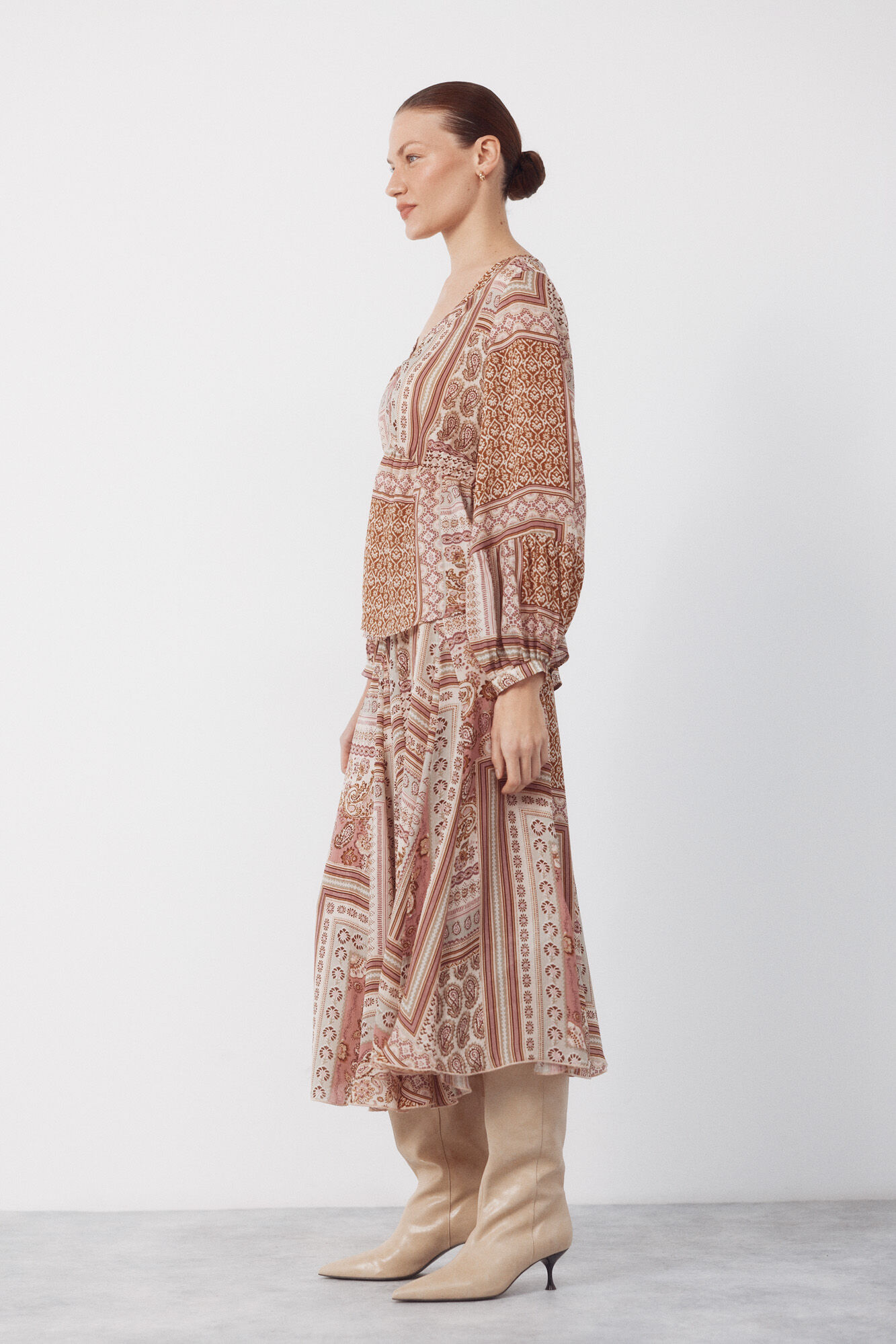 Cortefiel Blusa estampada Estampado morado