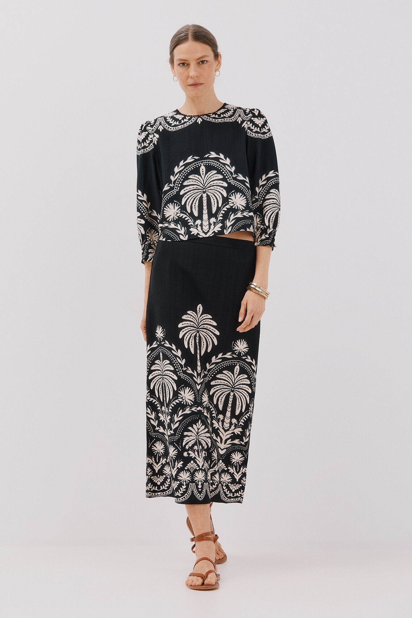 Cortefiel Blusa estampada