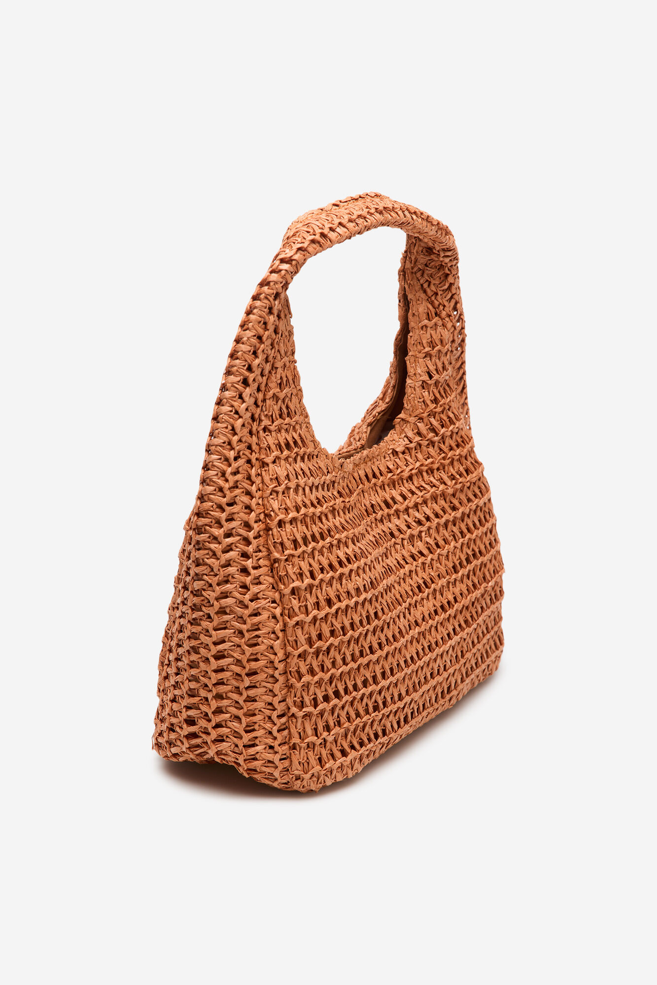 Cortefiel Bolsa hobo trenzada Naranja