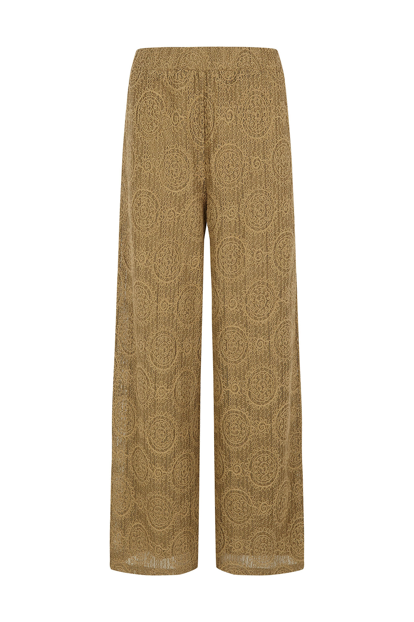 Cortefiel Pantal&oacute;n de tejido crochet Kaki