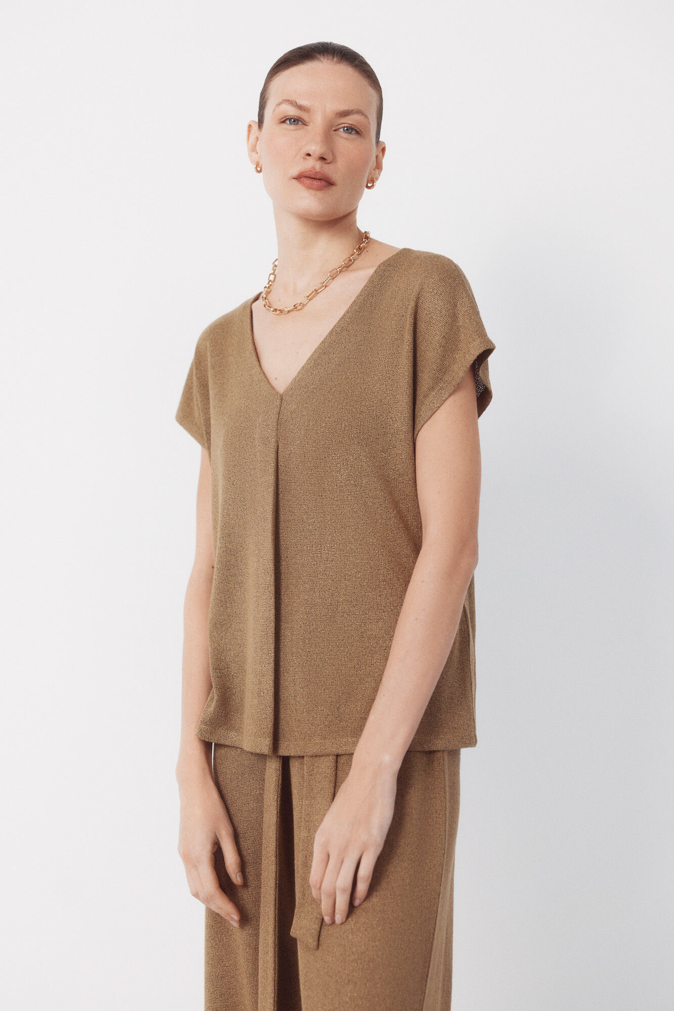 Cortefiel Camiseta aspecto r&uacute;stico