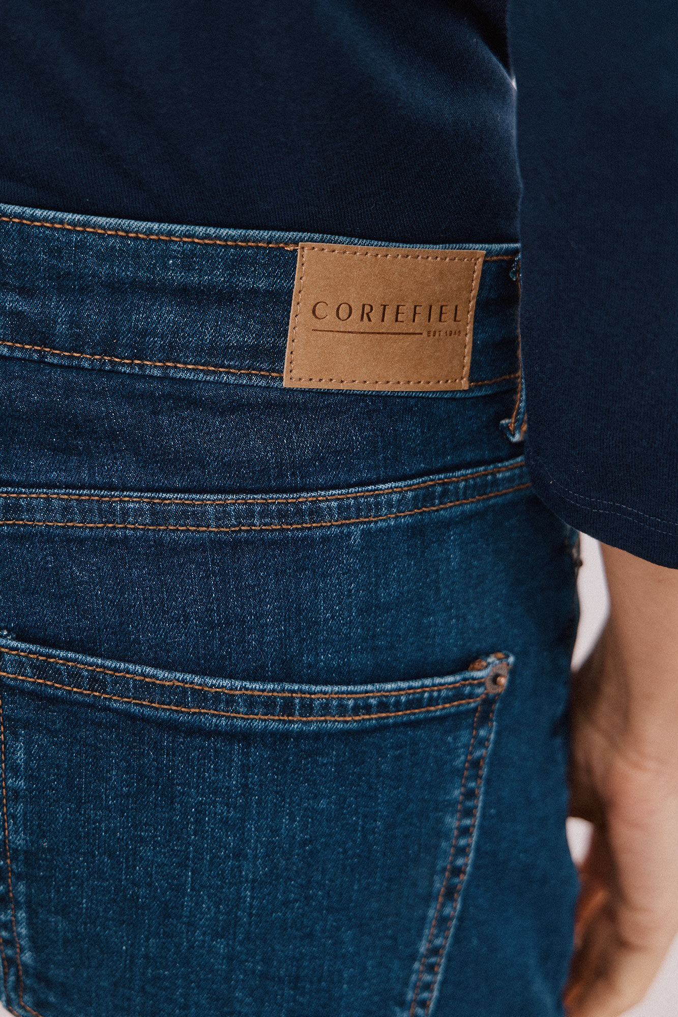 Cortefiel Jeans mom Azul