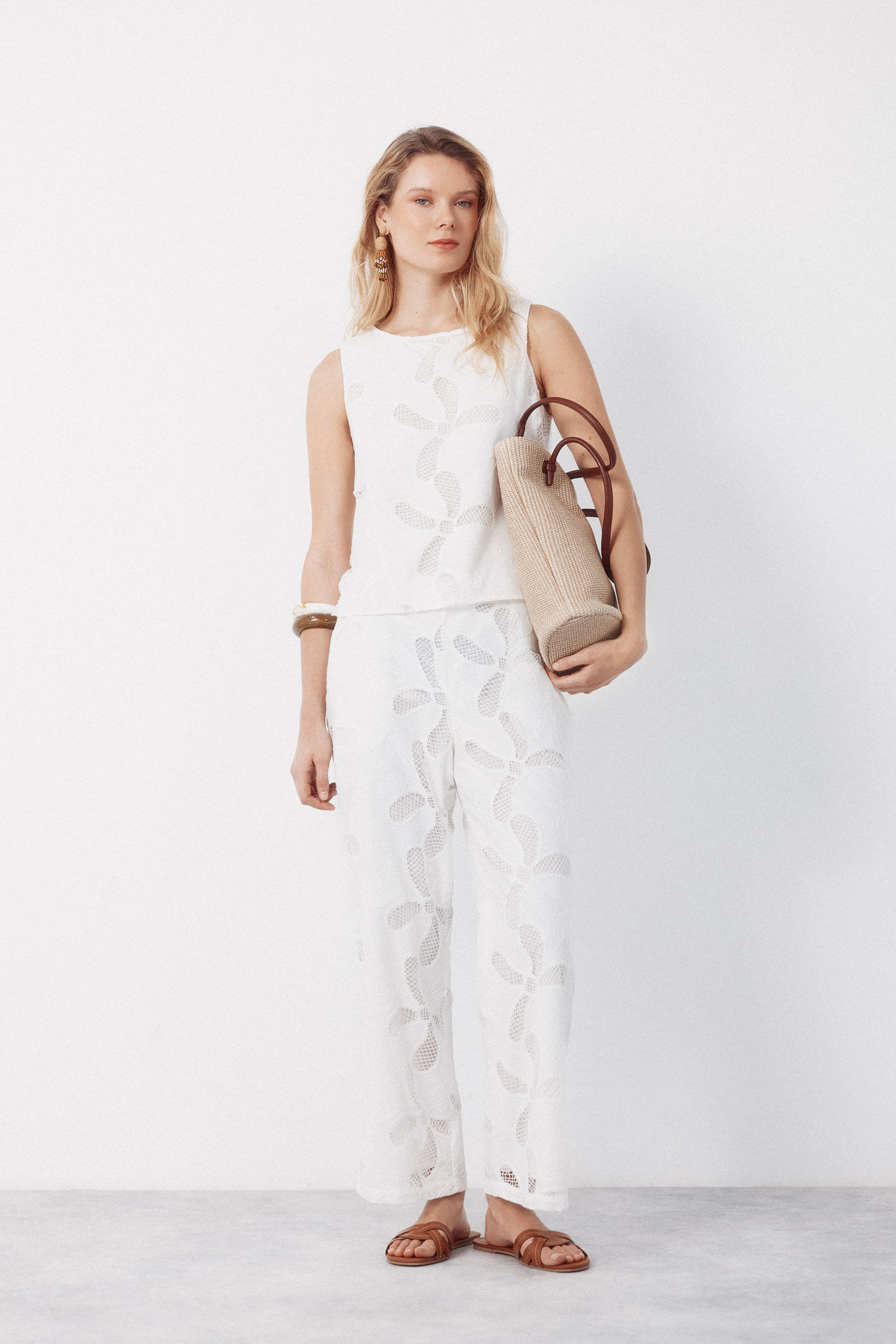 Cortefiel Bolsa shopper de rafia