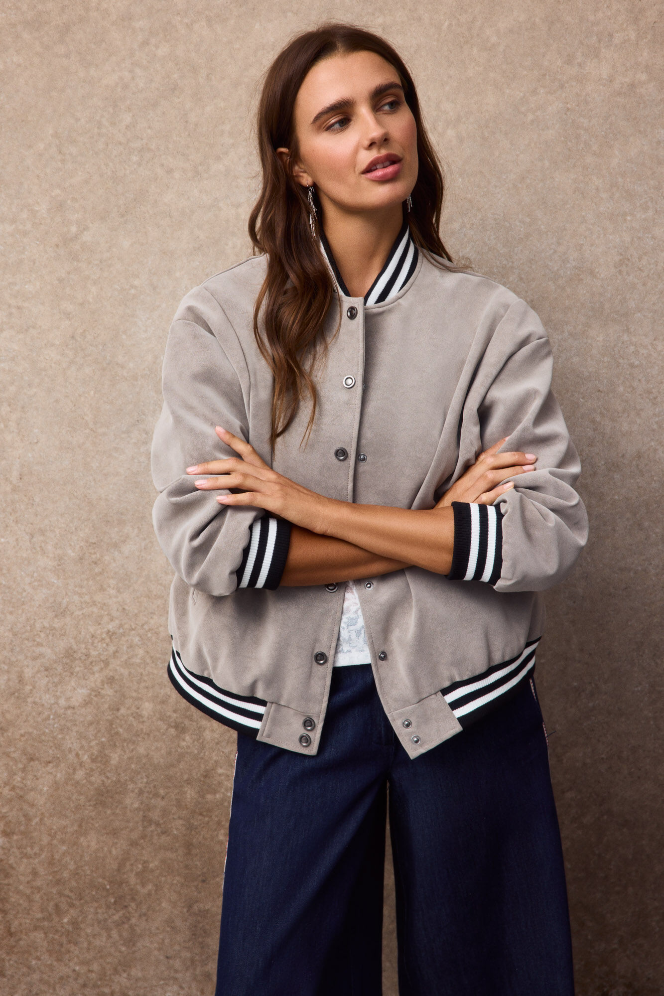 Slowlove Cazadora bomber efecto piel