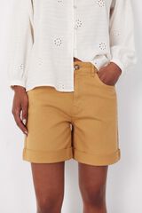Cortefiel Shorts de mezclilla color Dorado