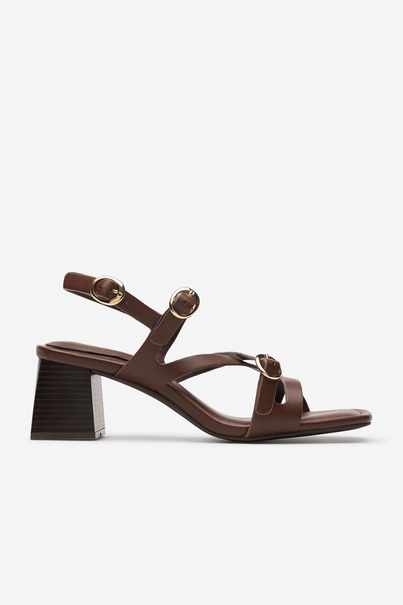 Cortefiel Sandalia de tac&oacute;n con tiras