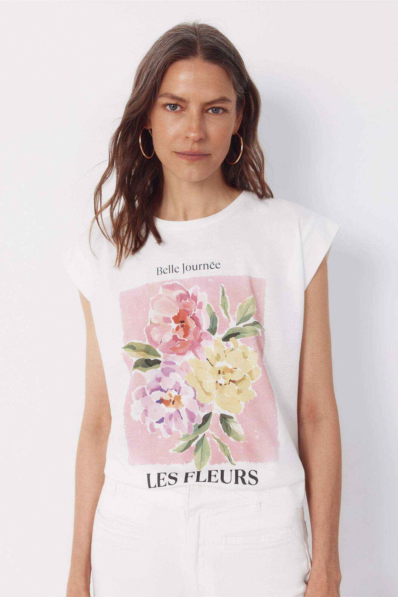 Cortefiel Playera estampada