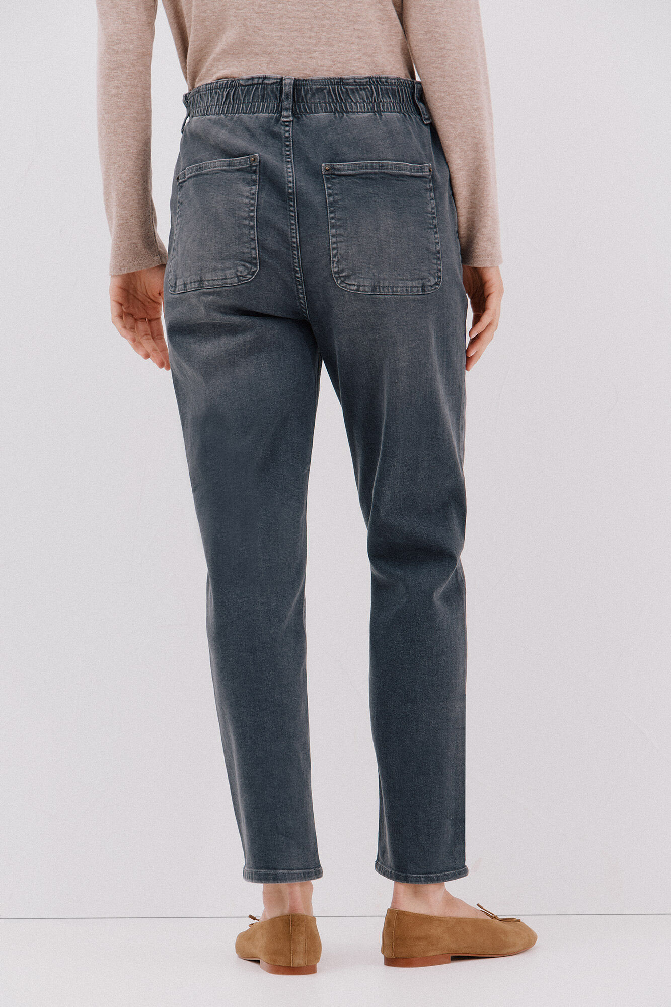 Cortefiel Jeans easy fit Gris oscuro
