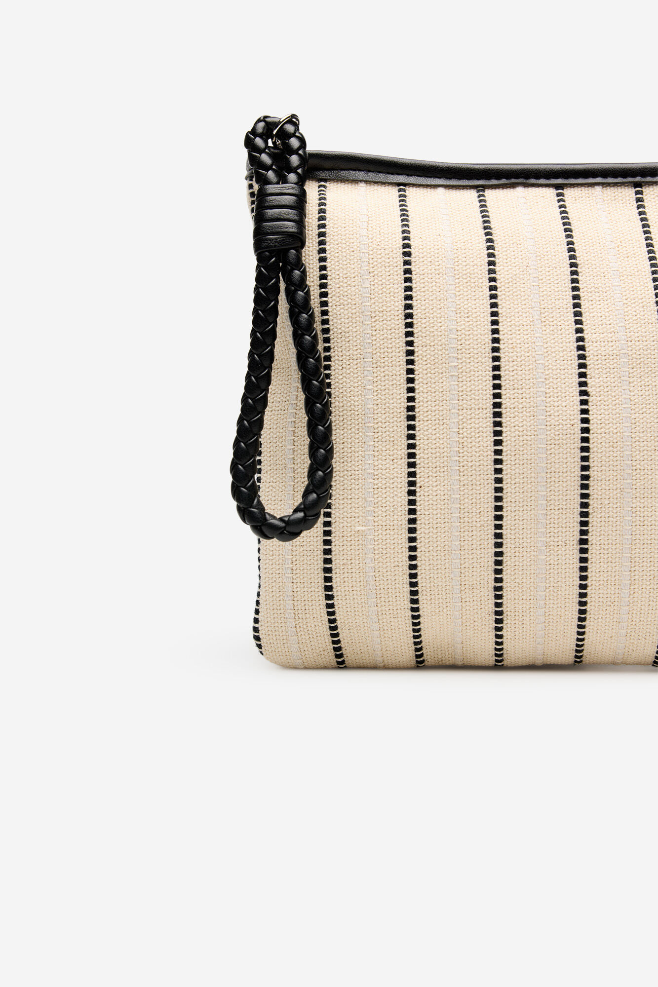 Cortefiel Estuche rayas Estampado blanco