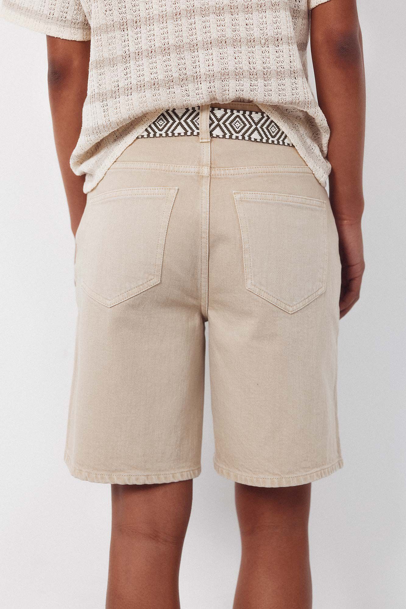 Cortefiel Bermudas de mezclilla Arena