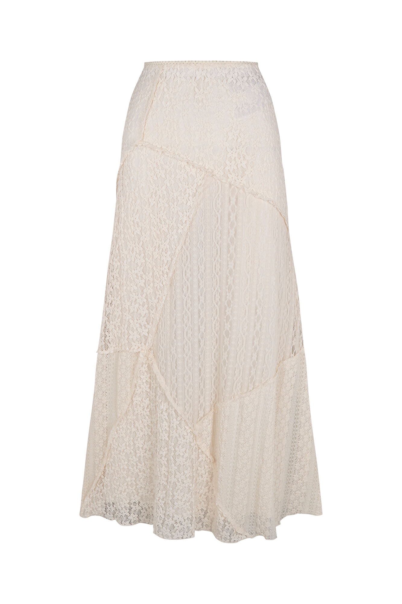 Slowlove Falda de encaje de punto Blanco