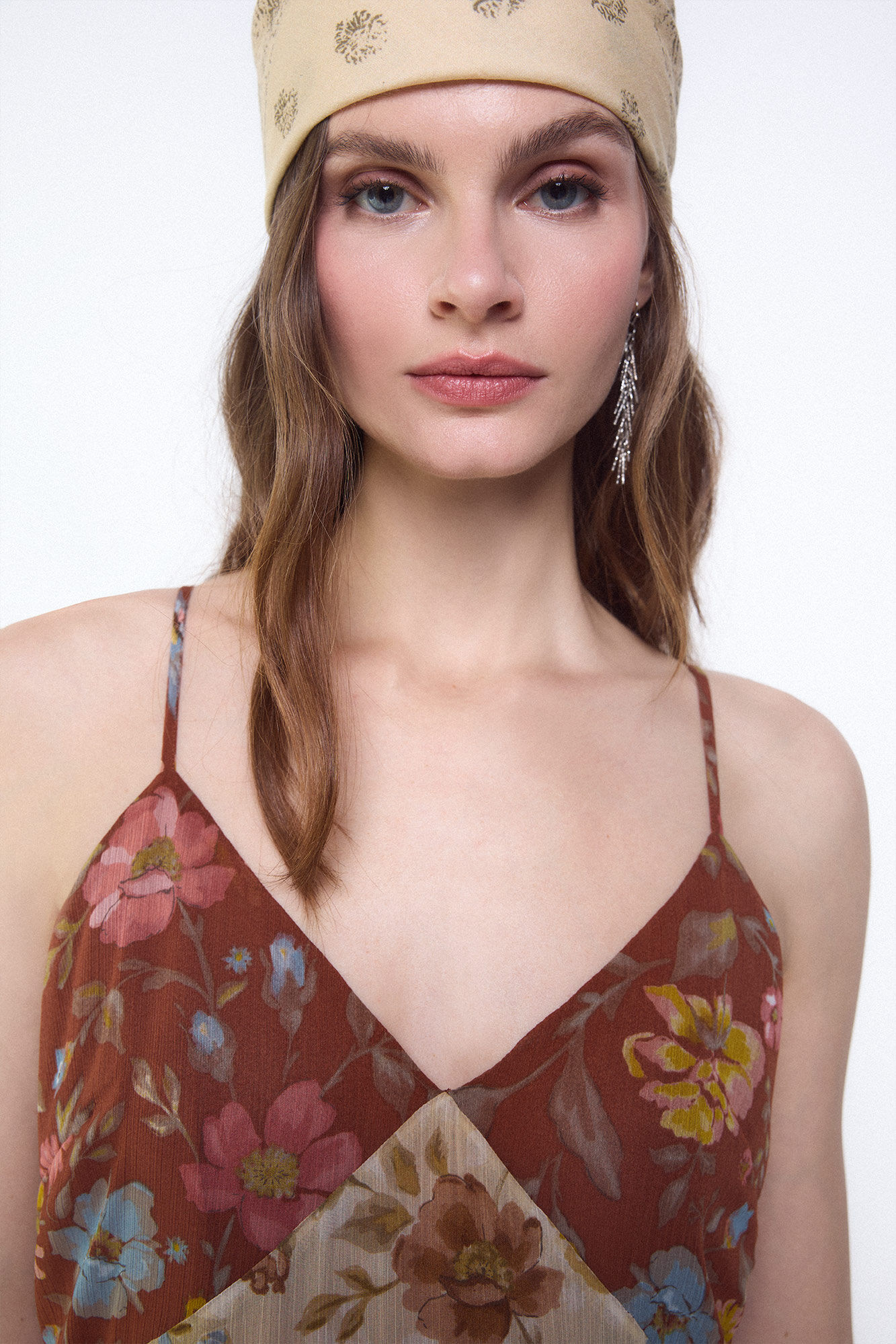 Slowlove Vestido estampado combinado Multicolor