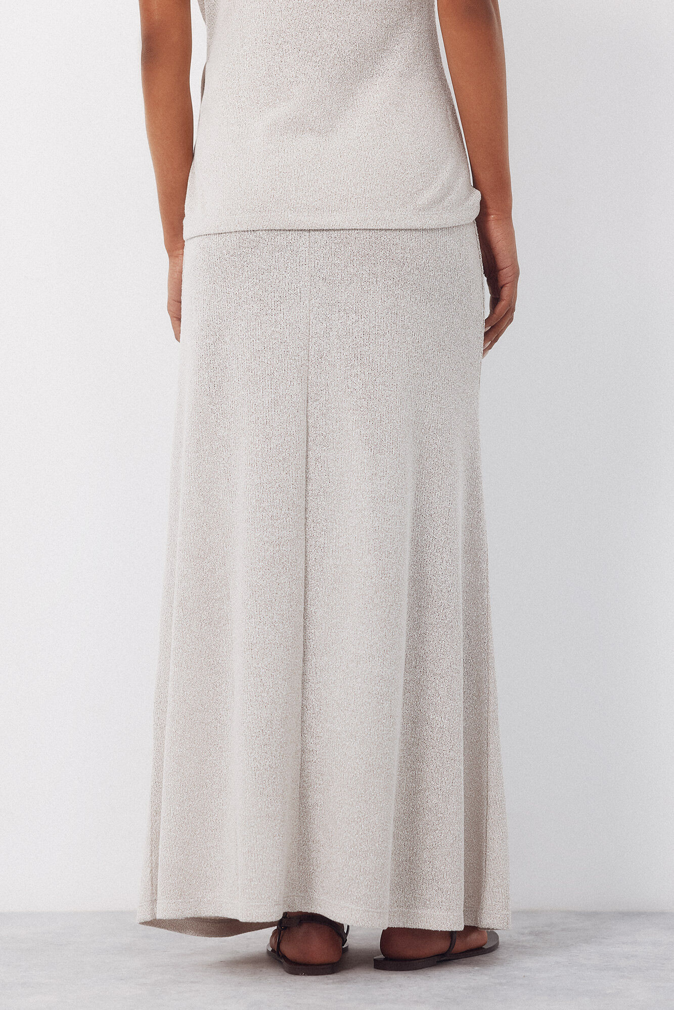 Cortefiel Falda de tejido Beige