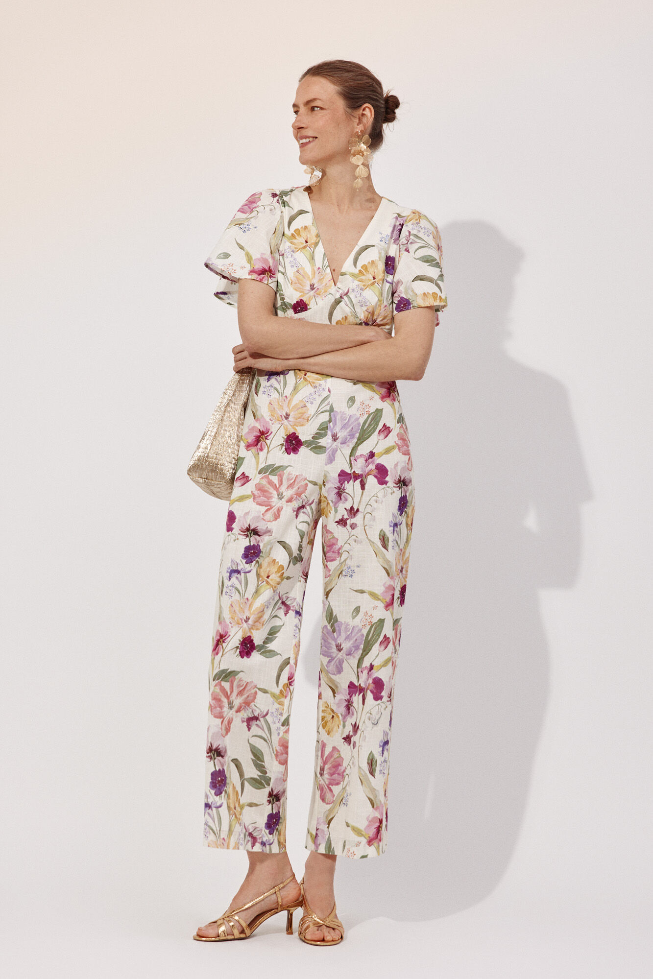 Cortefiel Jumpsuit estampado Multicolor