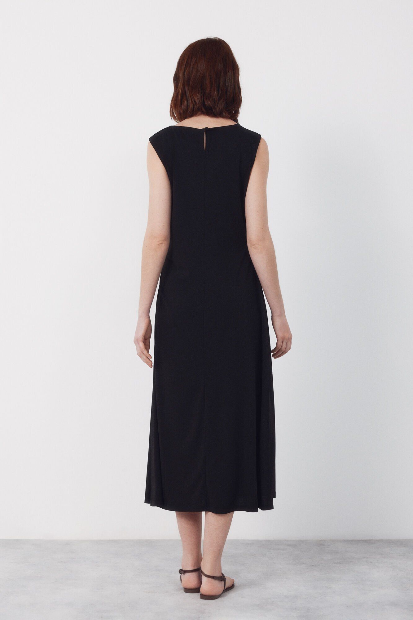 Cortefiel Vestido con nudo lateral Negro