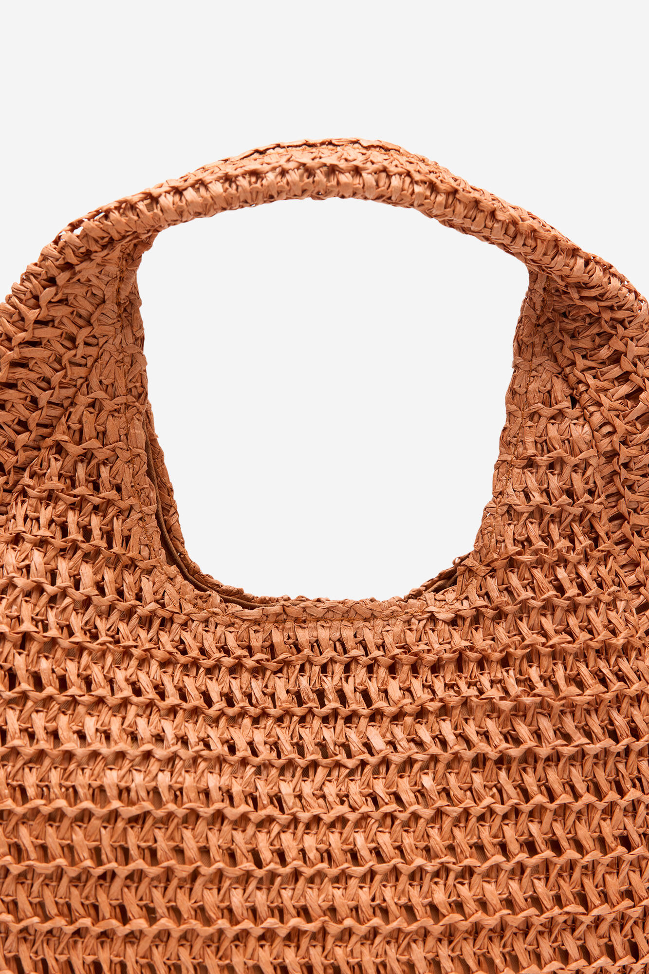 Cortefiel Bolsa hobo trenzada Naranja