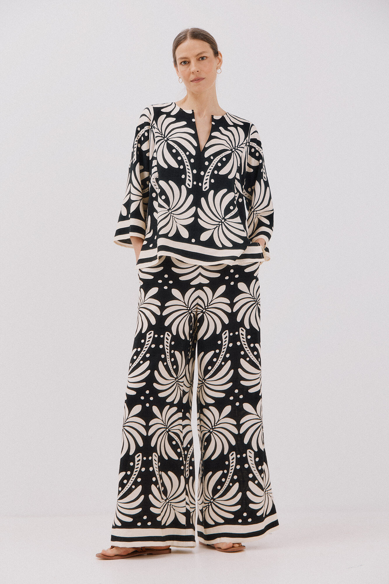 Cortefiel Blusa estampada Multicolor