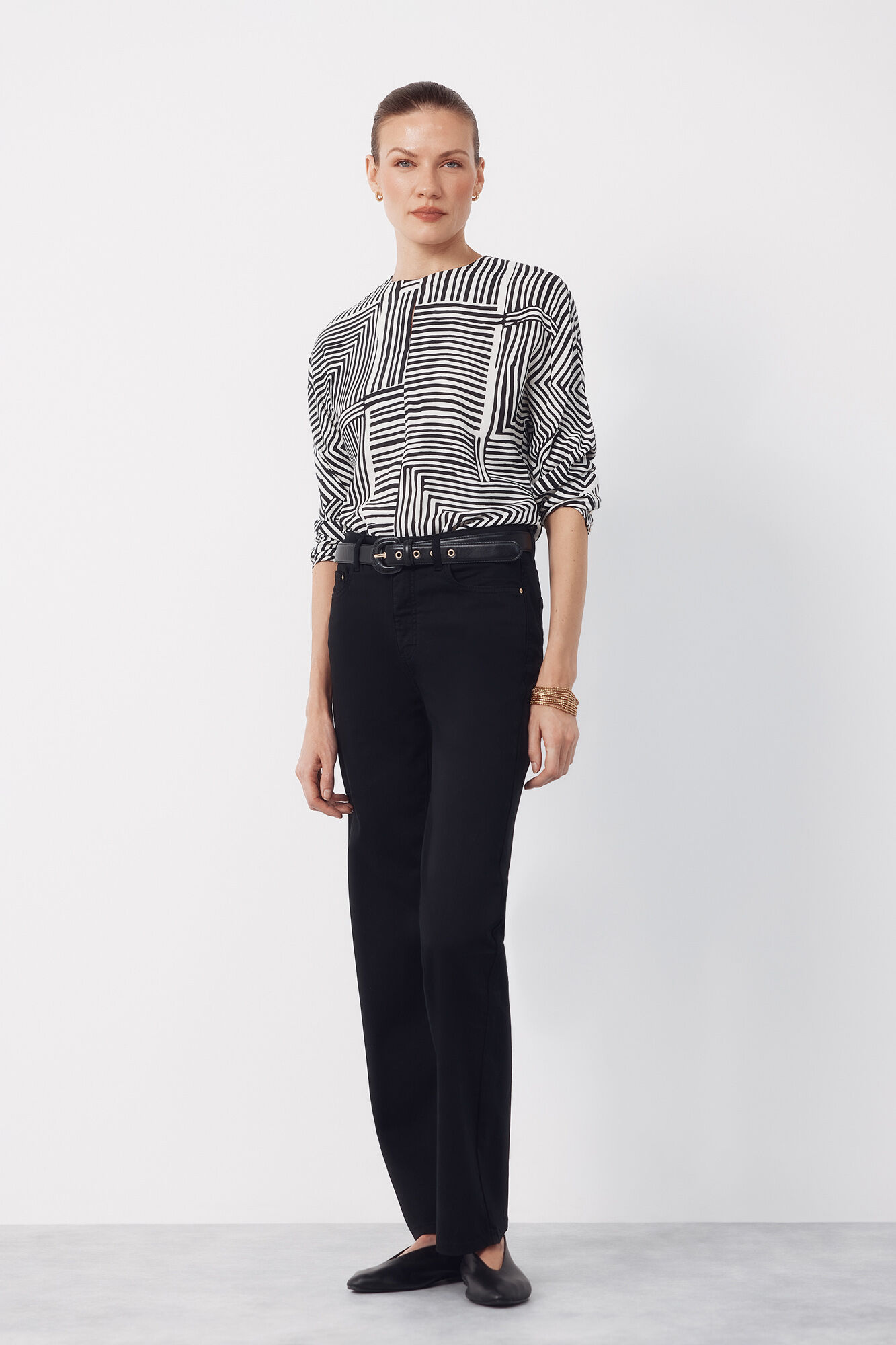 Cortefiel Top estampado Estampado blanco