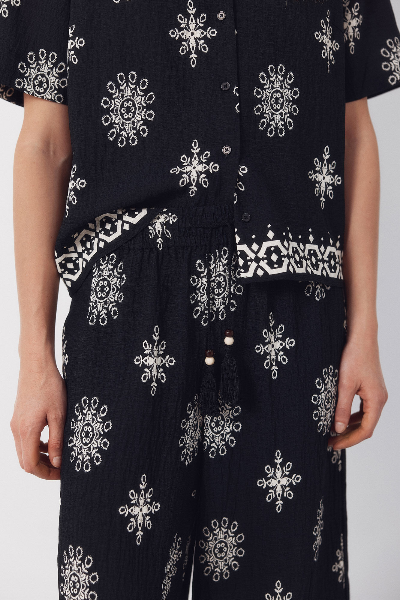 Cortefiel Pantal&oacute;n estampado Estampado azul