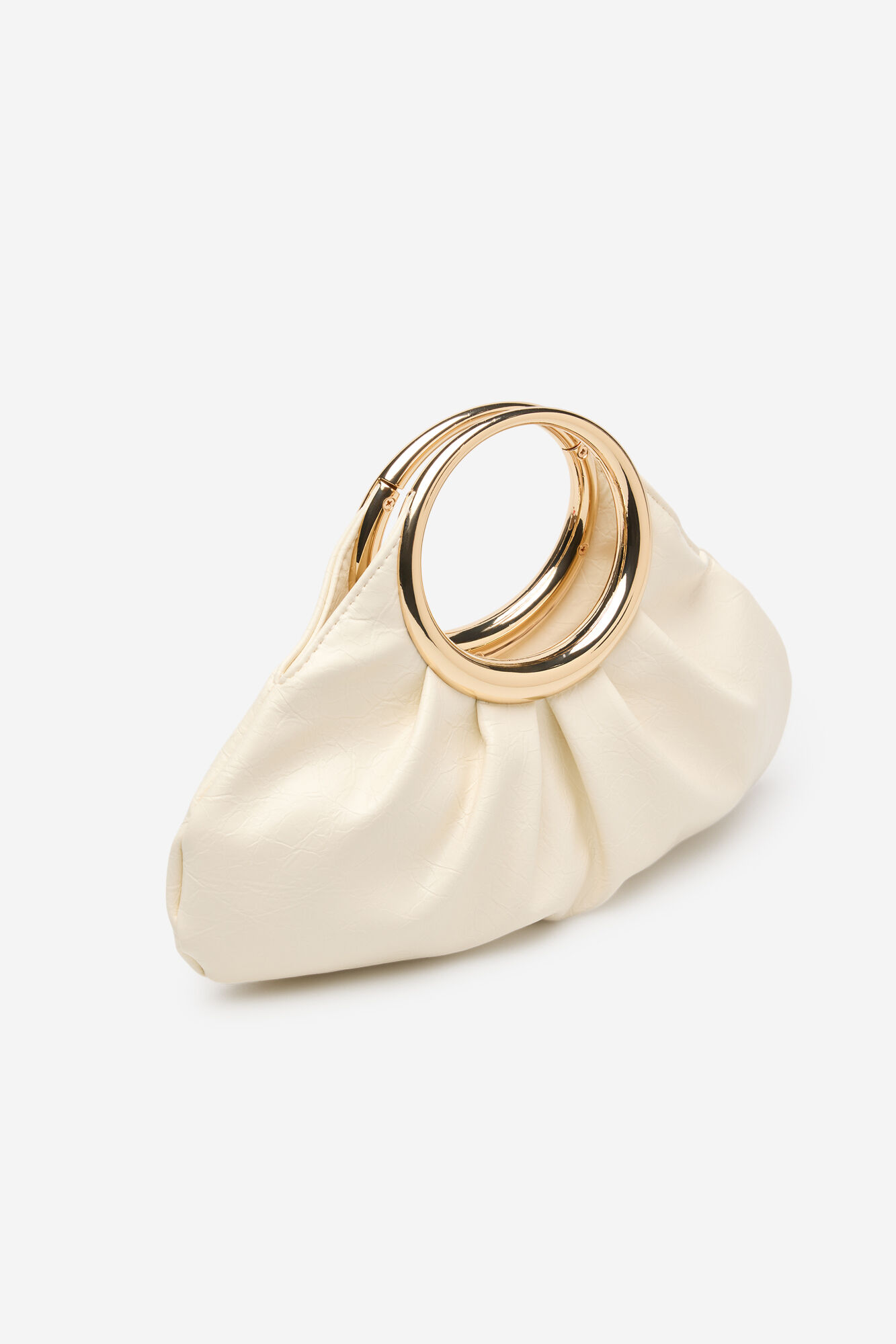 Cortefiel Bolsa de mano argolla Marfil