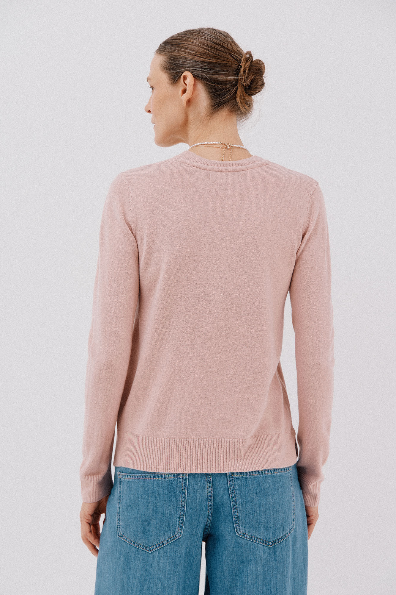 Cortefiel Su&eacute;ter tacto suave Rosa