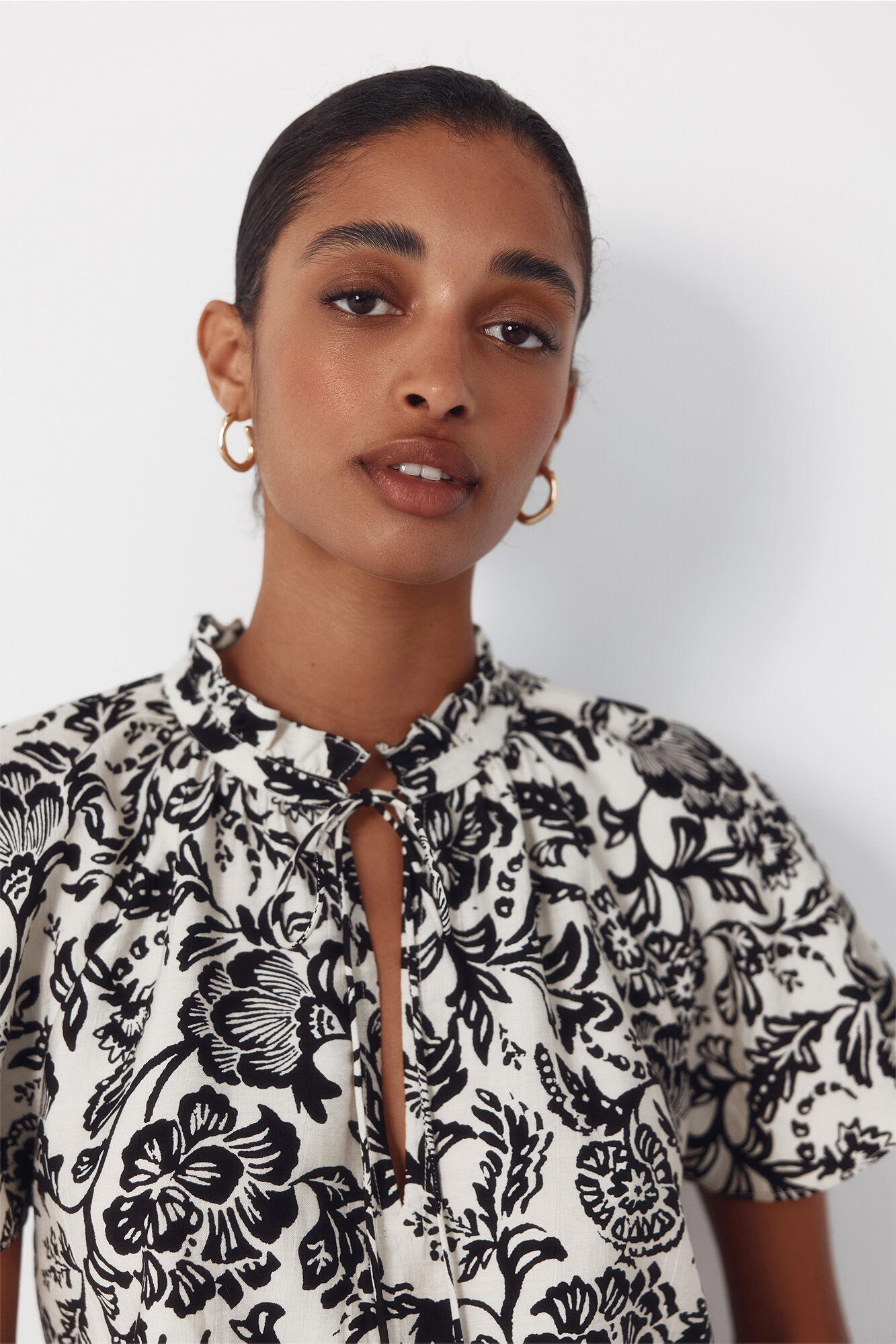 Cortefiel Blusa manga rangl&aacute;n Multicolor