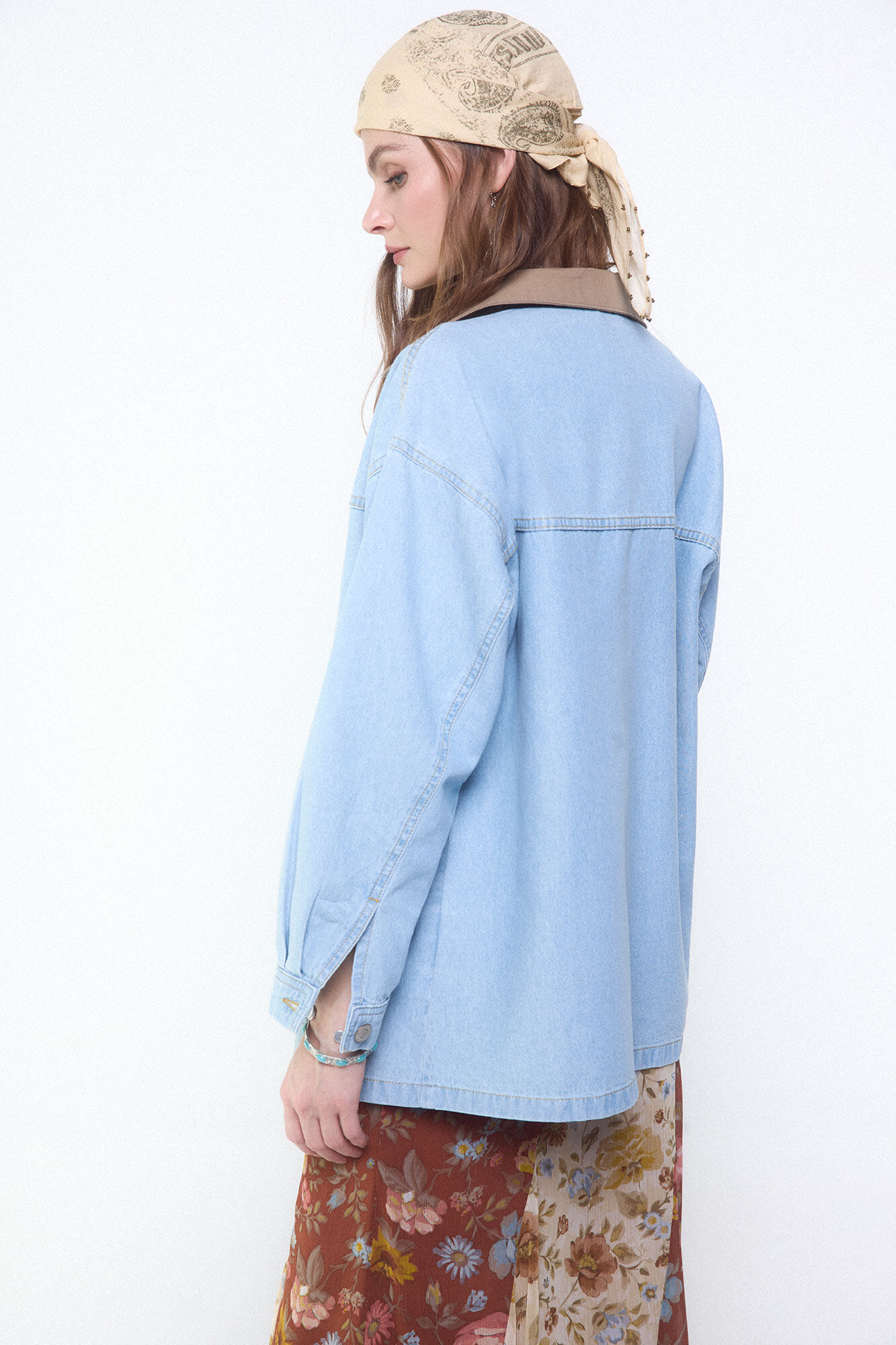 Slowlove Chamarra de mezclilla barn Azul